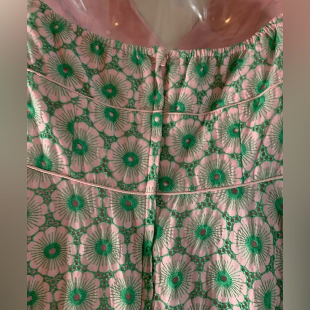 Lilly Pulitzer Vintage  Green and Pink Halter Dress - Picture 6 of 8